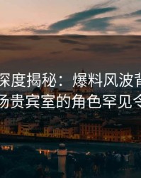 51爆料深度揭秘：爆料风波背后，明星在机场贵宾室的角色罕见令人意外